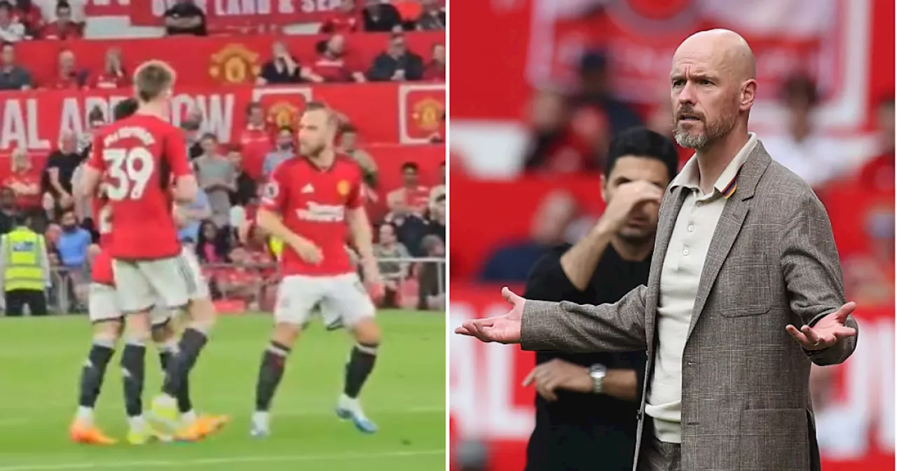 Man Utd star throws strop at Erik ten Hag during Arsenal defeat