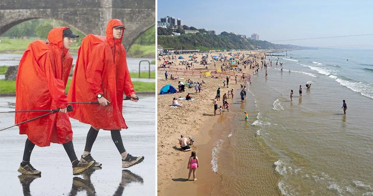 UK will be drenched in washout weather but a 24C scorcher is round the corner