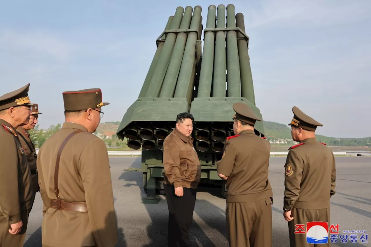 Kim Jong Un Tests New Multiple Rocket Launcher