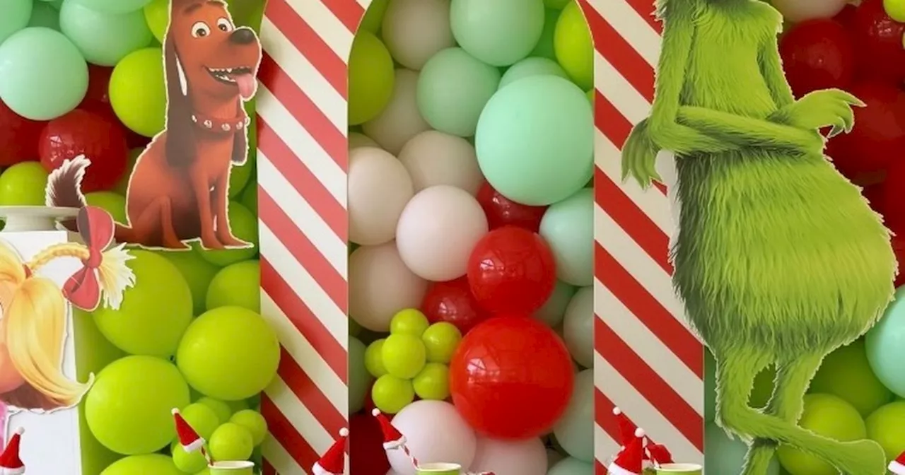 Sam Faiers celebrates Edward's second birthday with Grinch themed party