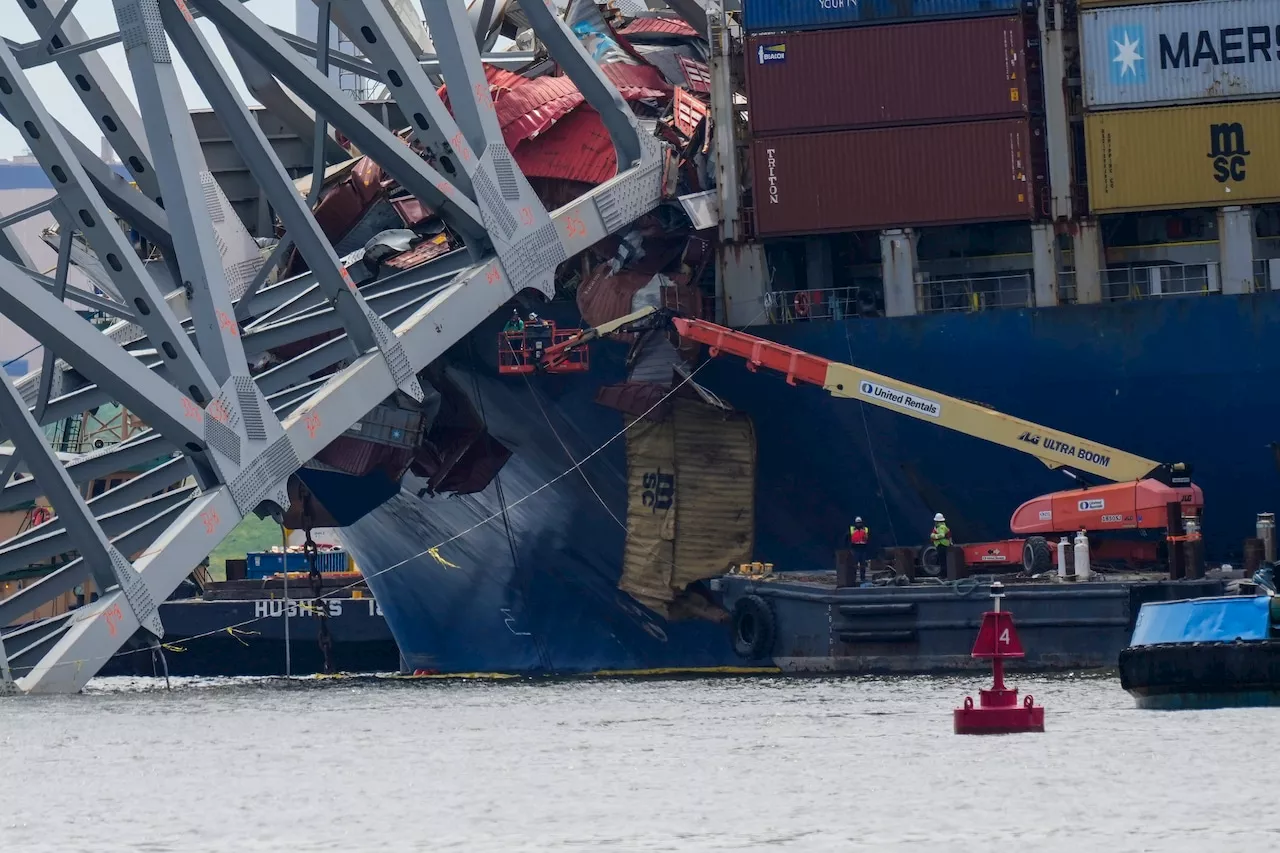 Controlled demolition at Baltimore bridge collapse site postponed due to weather
