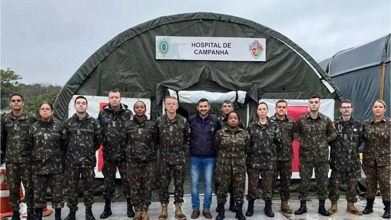 Hospital de campanha em Eldorado do Sul será deslocado por risco de inundação