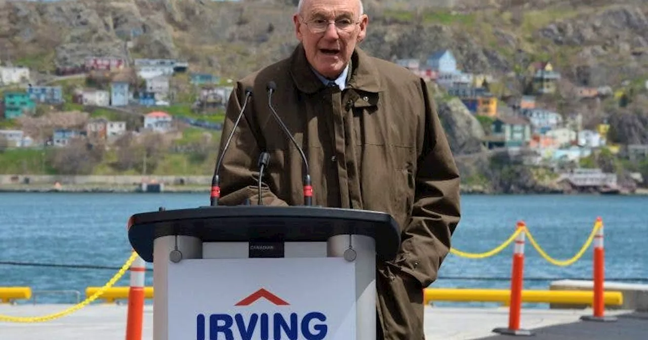 Former Irving Oil president Arthur Irving dies at age 93