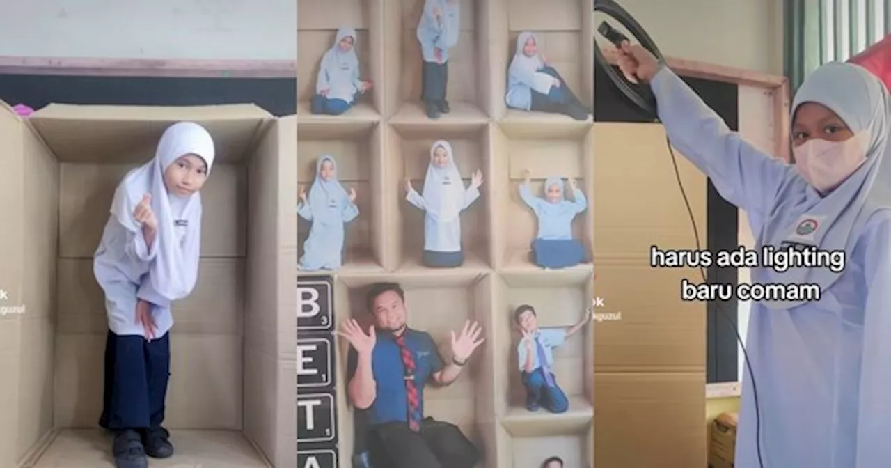 Cikgu Dipuji Ramai Kreatif Tangkap Gambar Kelas - 'Guna Kotak Tapi Macam Dekat Studio!'