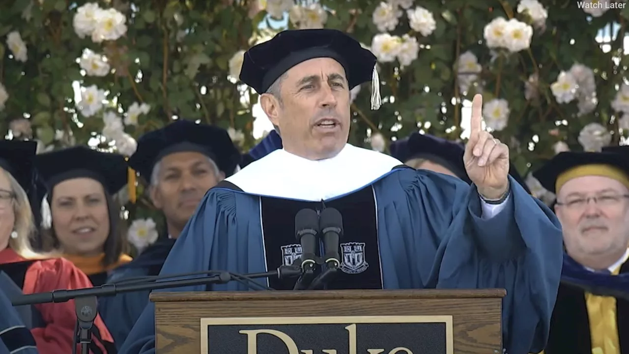 Anti-Israel students stage mass walkout at Jerry Seinfeld’s commencement speech