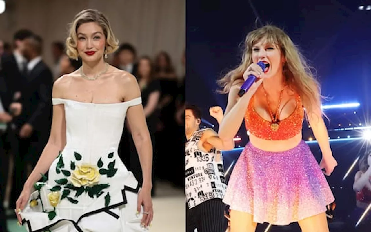 Taylor Swift, Gigi Hadid scatenata al concerto di Parigi