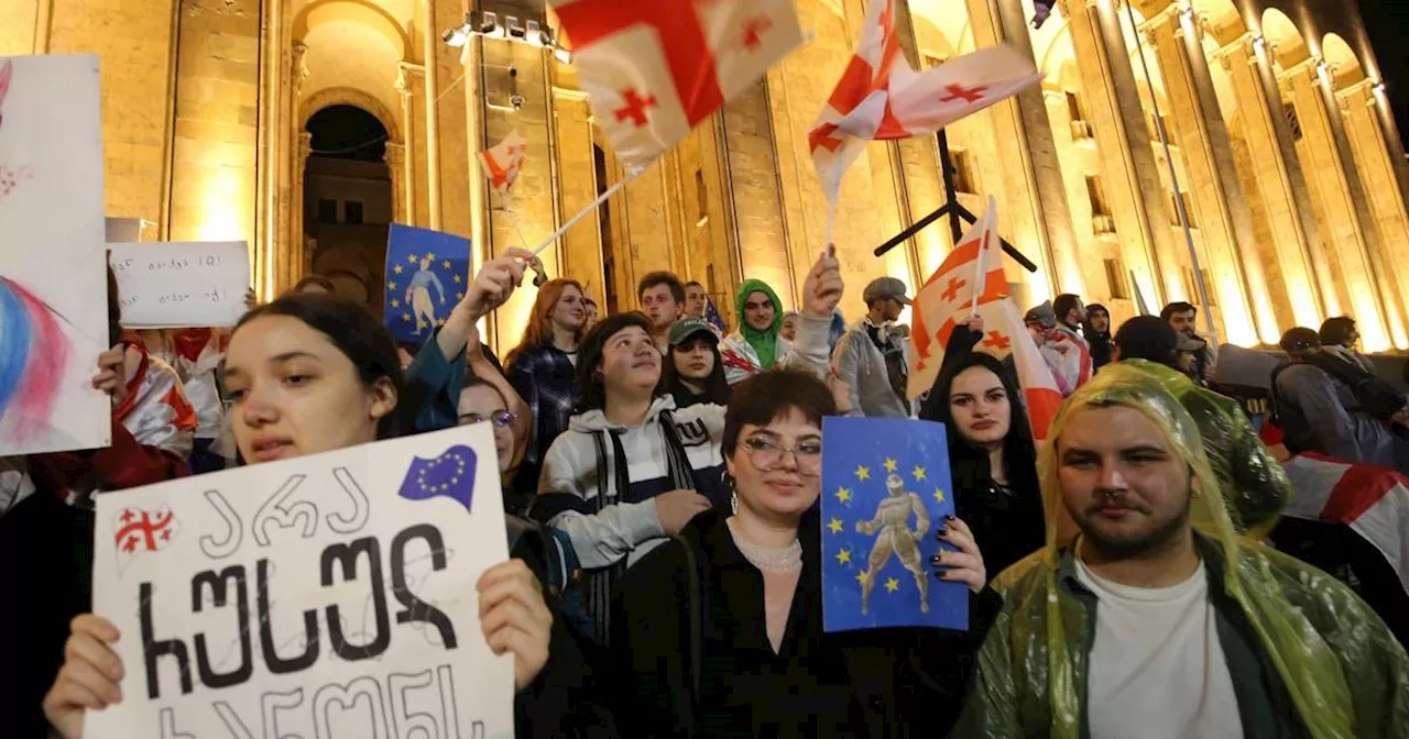 Demonstranten in Georgien kämpfen für EU-Zukunft