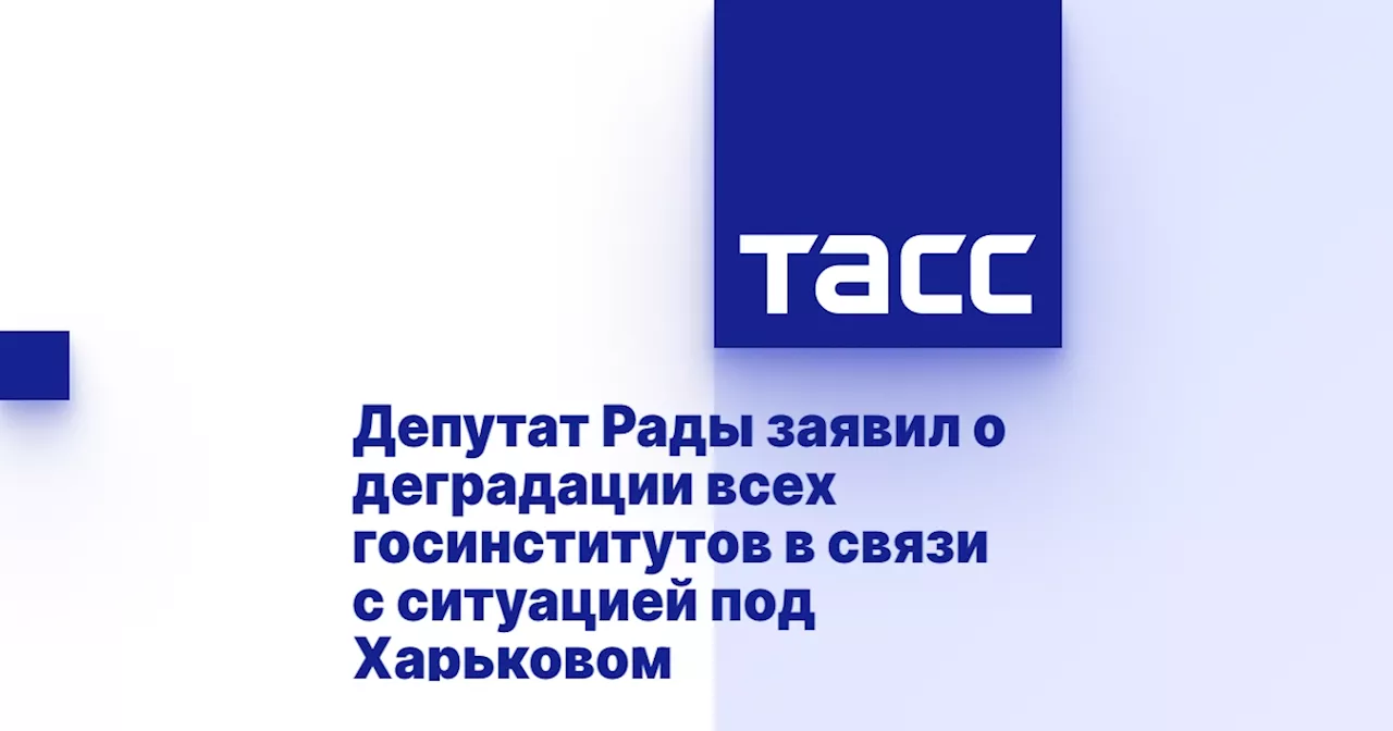 Депутат Рады заявил о деградации всех госинститутов в связи с ситуацией под Харьковом