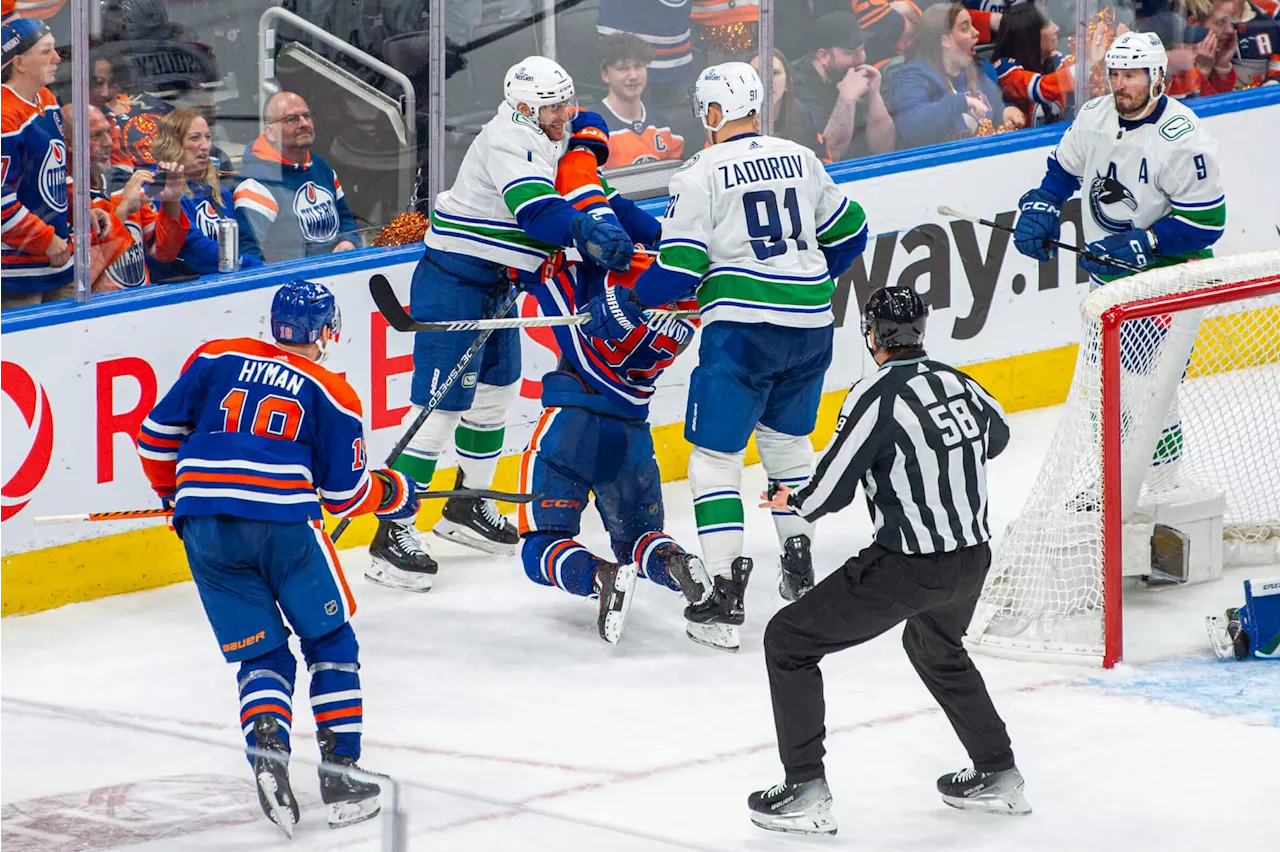 Carson Soucy’s cross-check to Connor McDavid’s face was reckless. What will the NHL do?