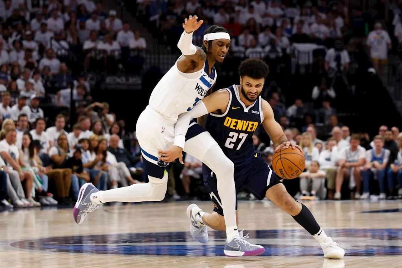 Nuggets outgun T'Wolves, Pacers thrash Knicks to level NBA playoff series