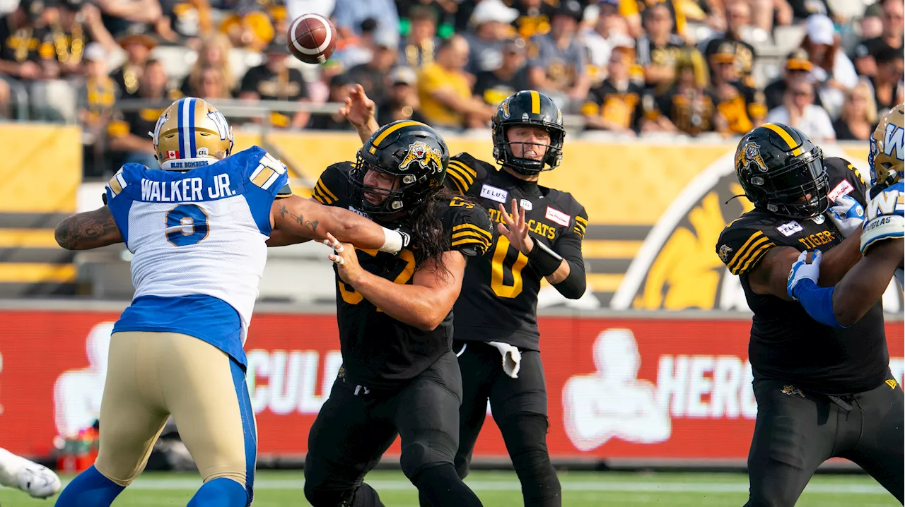 Tiger-Cats announce extension for Powell as incumbent QB Mitchell enters camp in walking boot