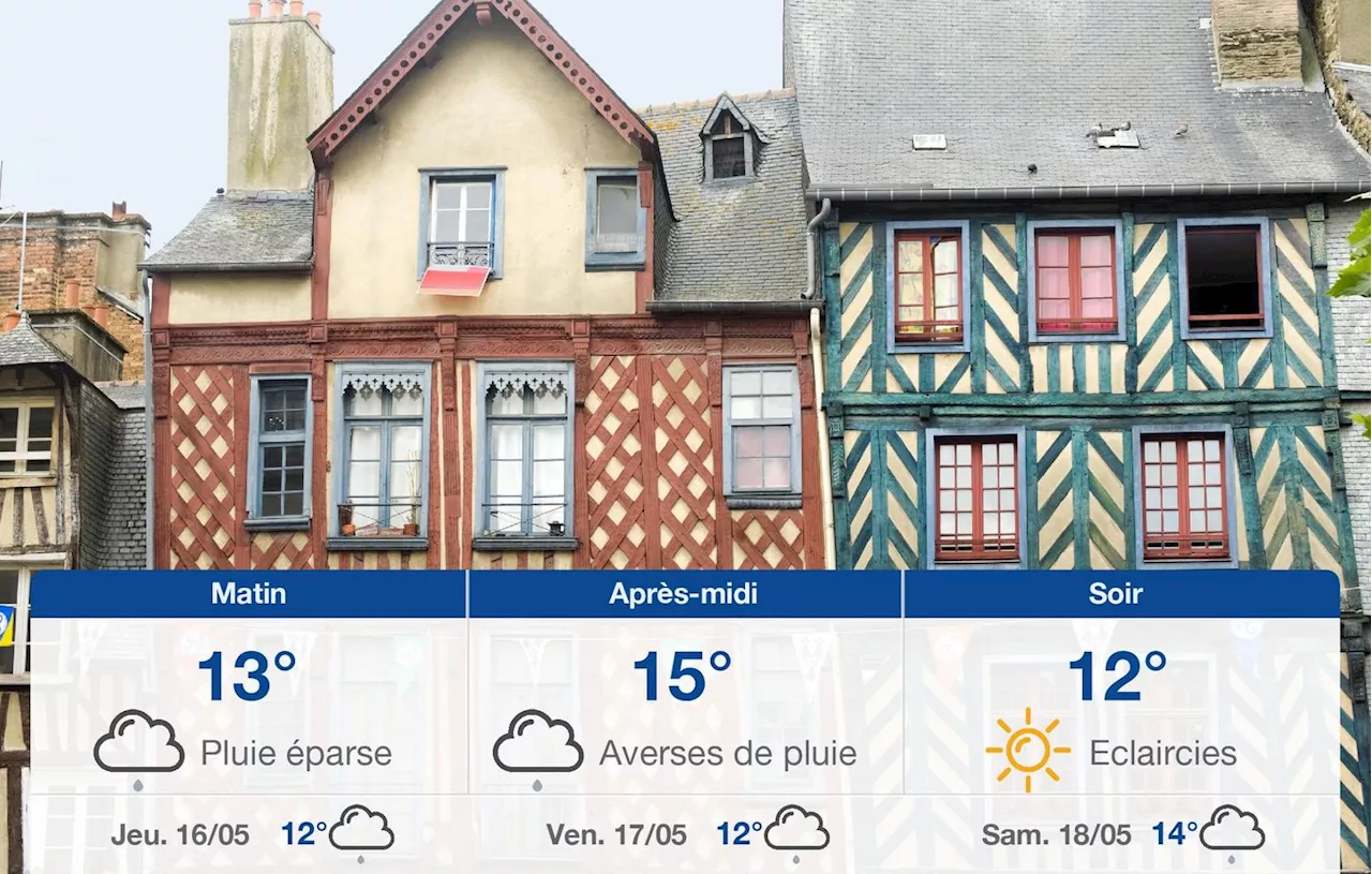 Météo Rennes: prévisions du mercredi 15 mai 2024