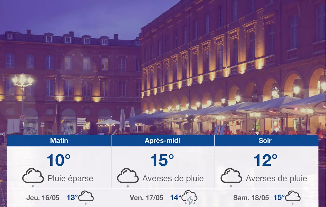 Météo Toulouse: prévisions du mercredi 15 mai 2024