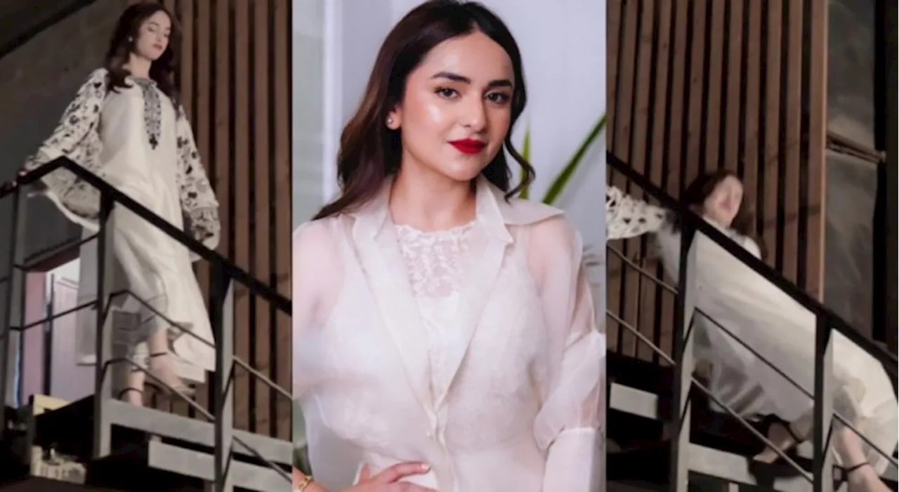 Yumna Zaidi's heart-stopping staircase accident shakes everyone's nerves