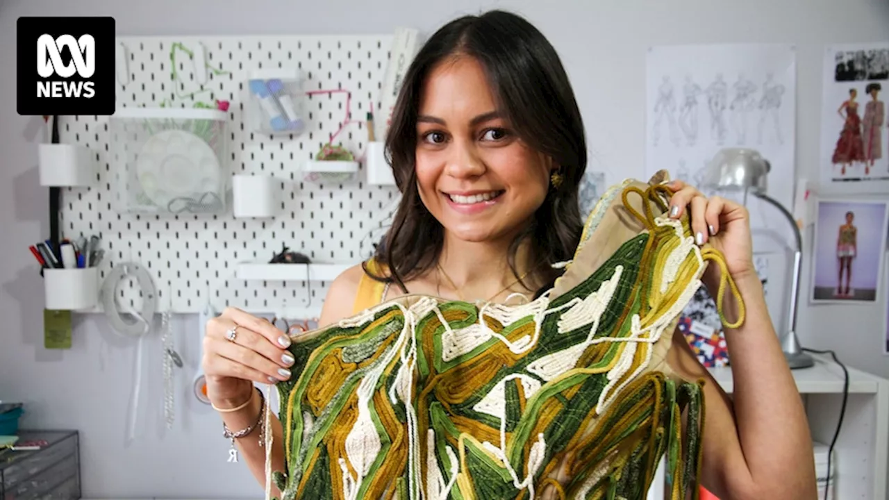 Wiradjuri designer Renee Henderson launches 12-piece collection at Australian Fashion Week