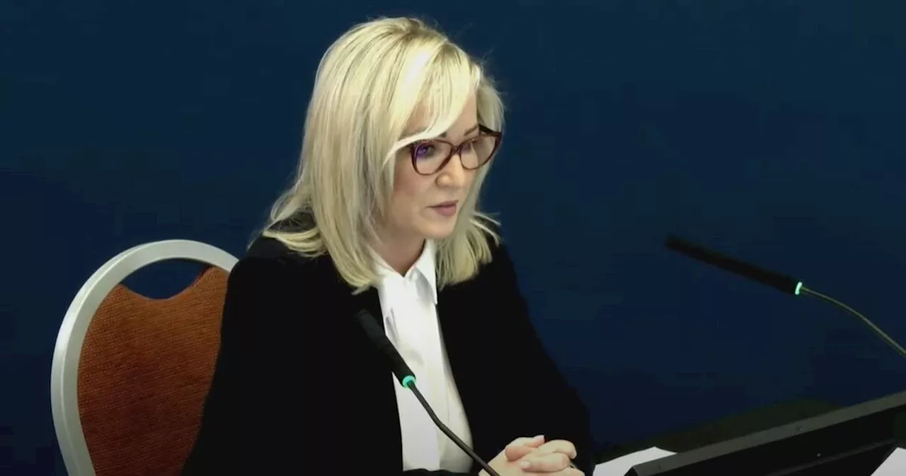 LIVE stream and updates as Michelle O'Neill appears at Covid-19 inquiry in Belfast