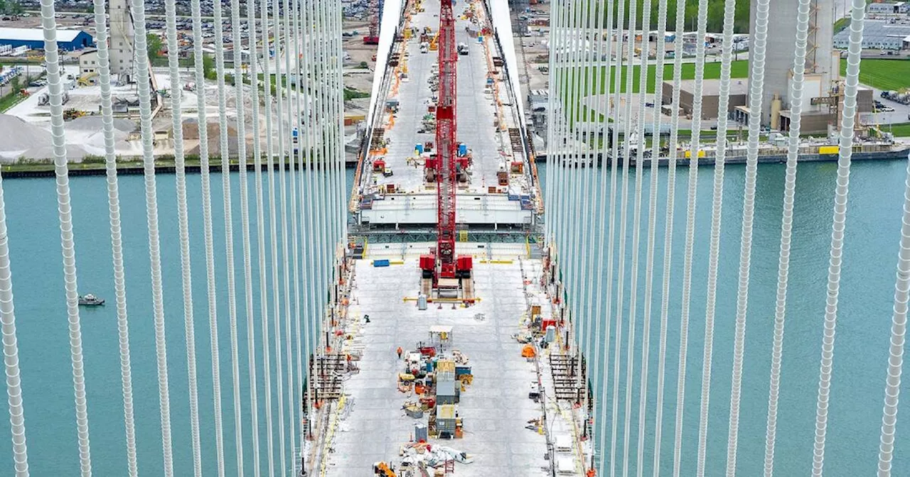 Record-breaking Ontario-U.S. border bridge will achieve its huge milestone next month