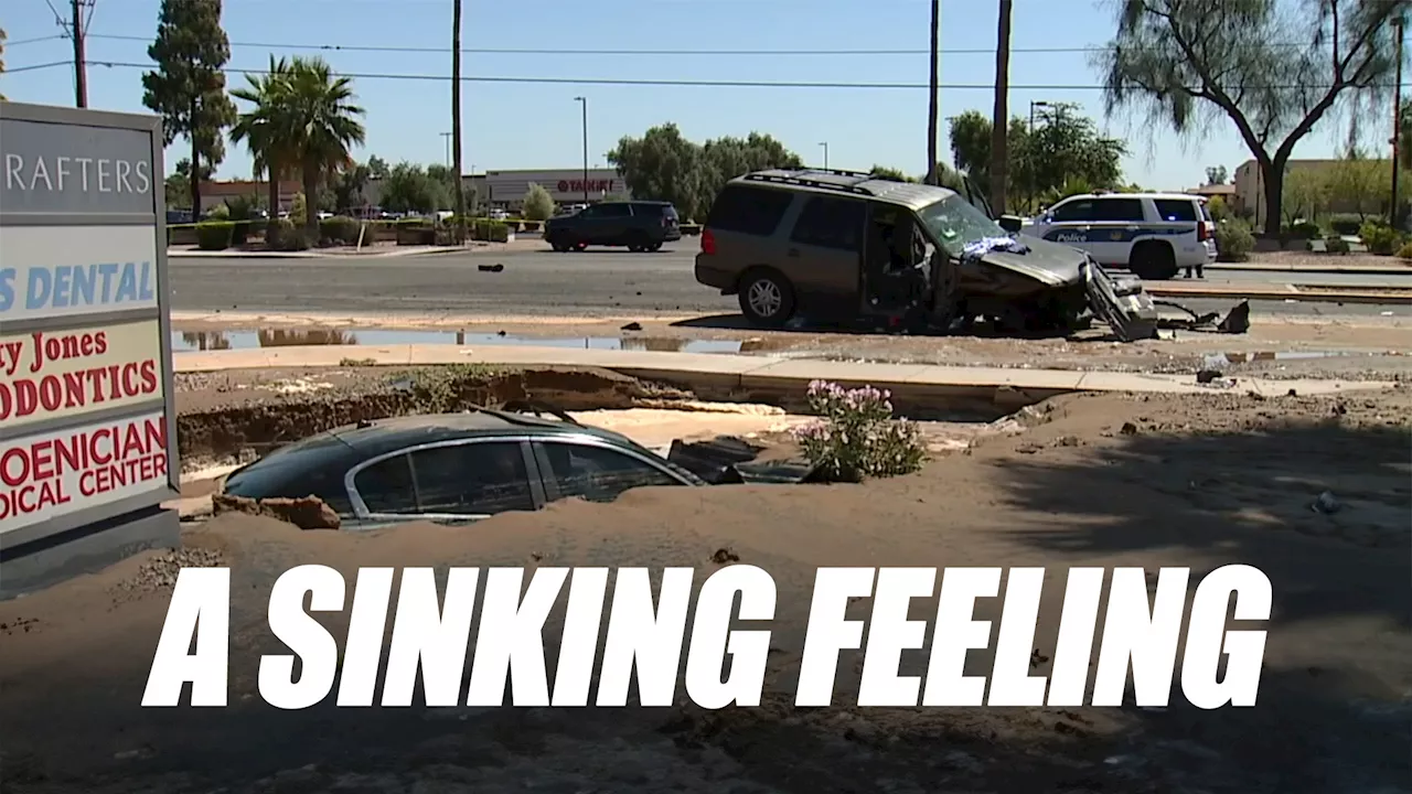 Infiniti Swallowed By Sinkhole After Crash With Ford SUV