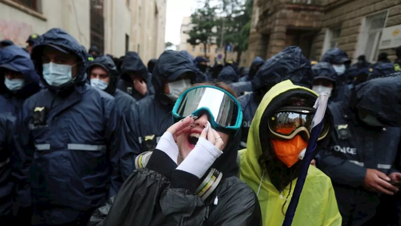 Thousands rally in Georgia after parliament passes 'foreign influence' law