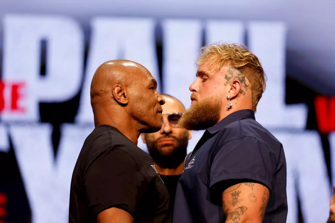 Boxe : le premier face à face entre Mike Tyson et Jake Paul (vidéo)