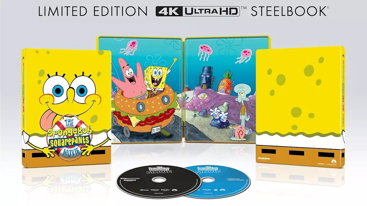 The SpongeBob SquarePants Movie Hits 4K Blu-ray With a 20th Anniversary SteelBook Edition