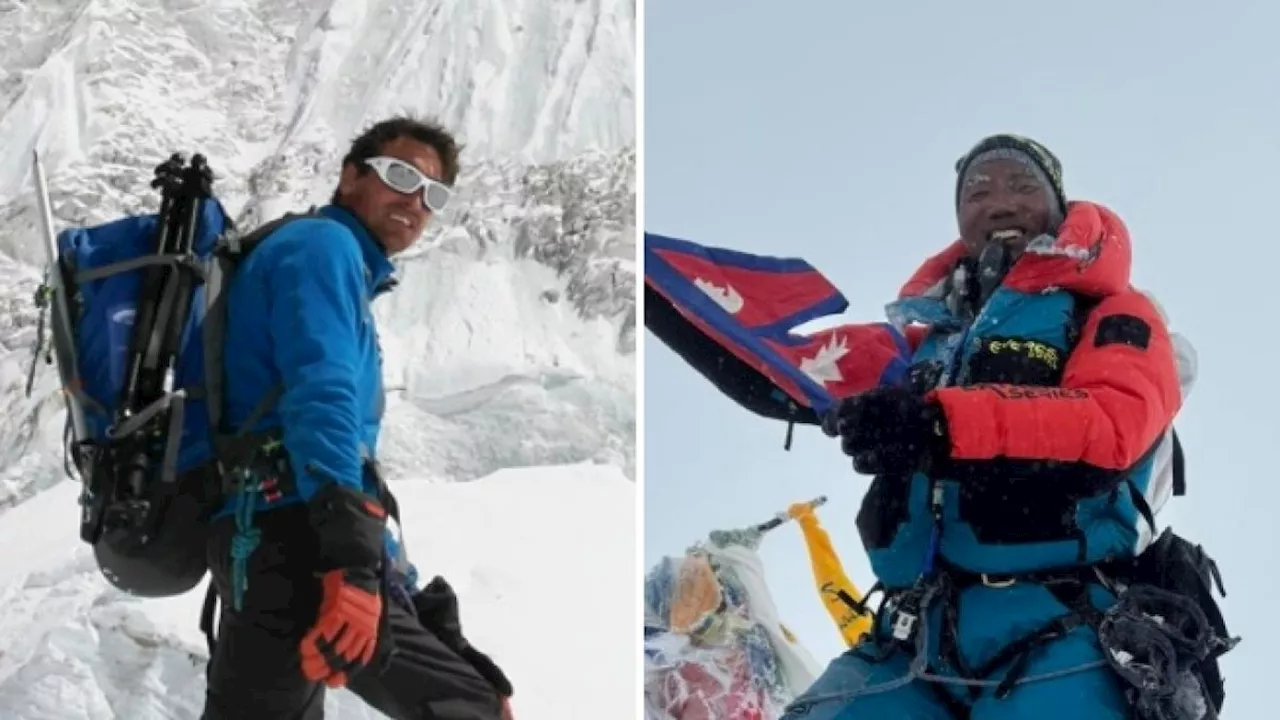 Everest, i record sulla cima del mondo dello sherpa e della guida inglese