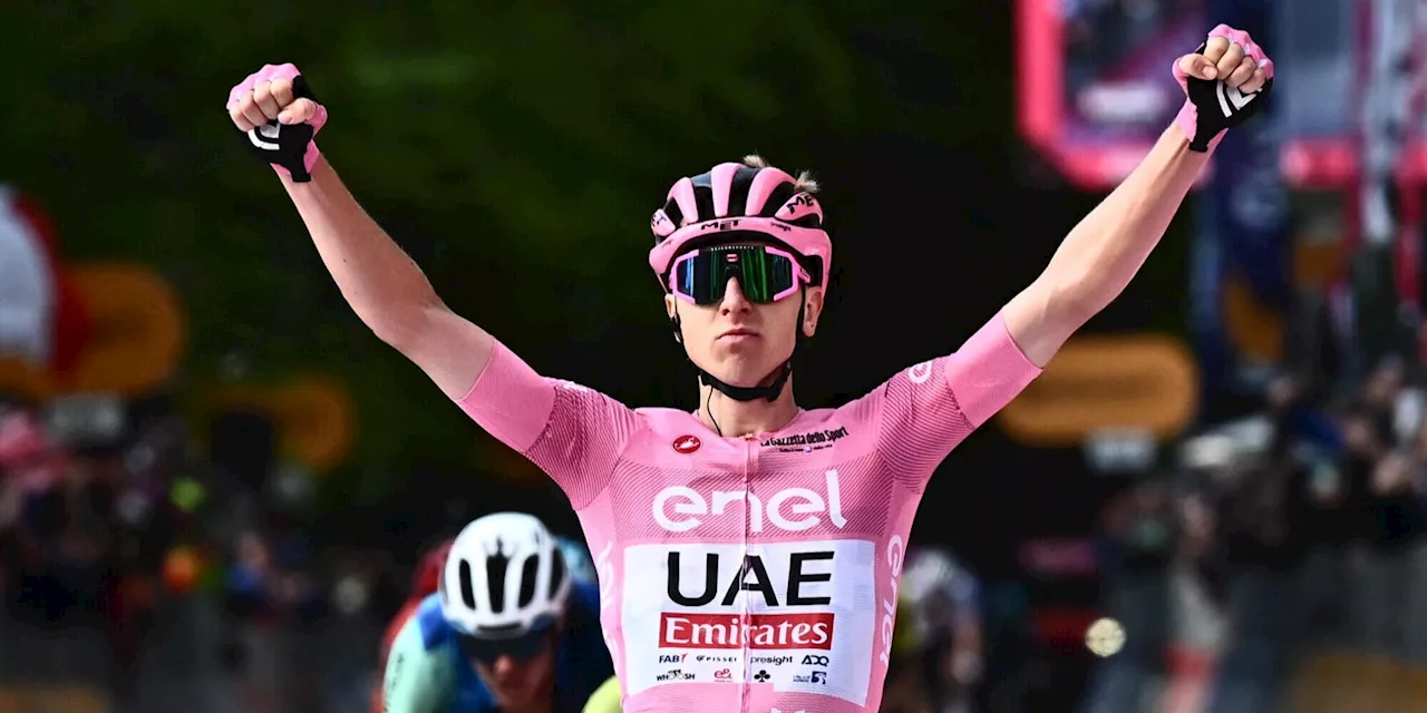 Giro d'Italia, Pogacar vince anche l'ottava tappa e conferma la maglia rosa