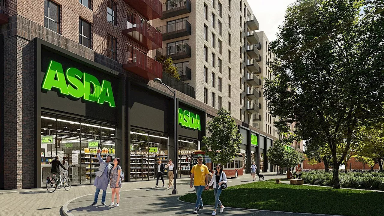 Asda moves into the London housing market: Supermarket giant plans to create new 'town centre' by...