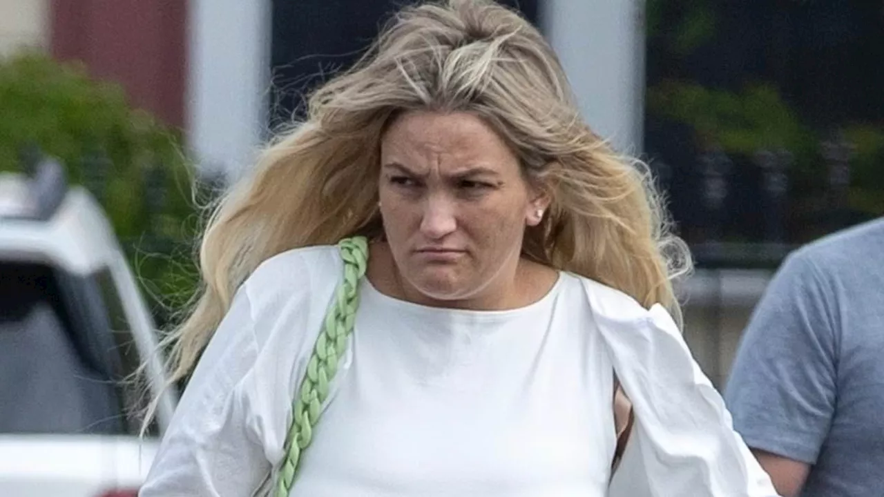 Britney Spears' sister Jamie Lynn Spears looks stressed at church in Louisiana while mom Lynne shops...