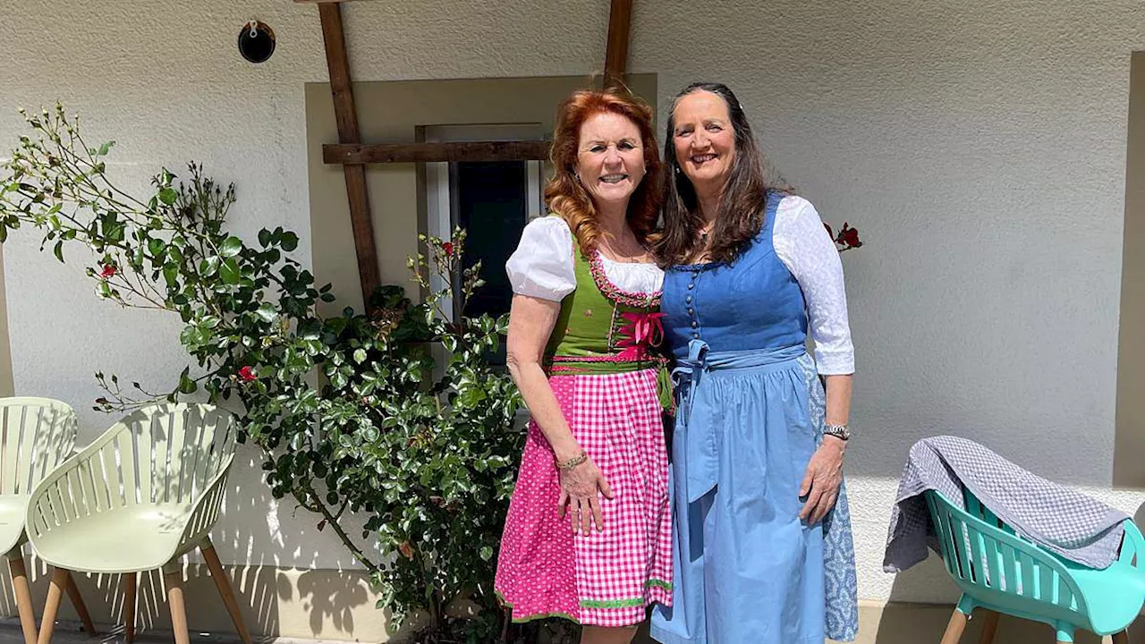 EDEN CONFIDENTIAL: Sarah Ferguson is in the pink with traditional German wedding frock