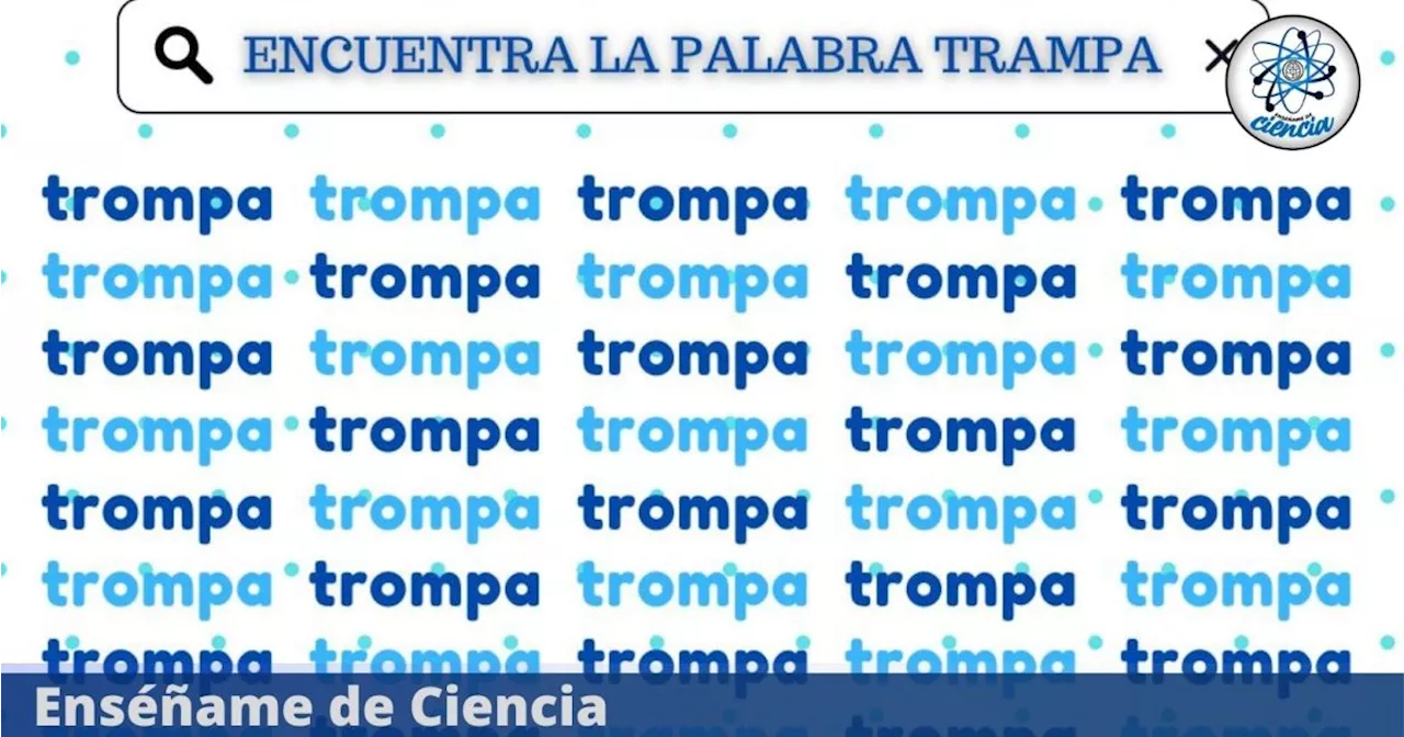 Acertijo visual extremo: solo el 10% logró encontrar «TRAMPA» en 6 segundos