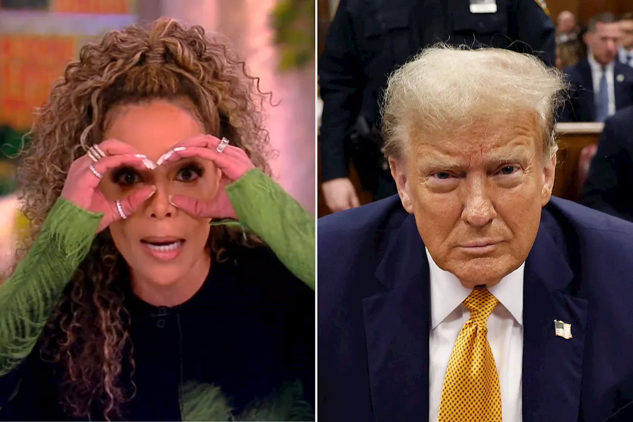 The View's Sunny Hostin says she's using real binoculars in courtroom to monitor Donald Trump's alleged rage