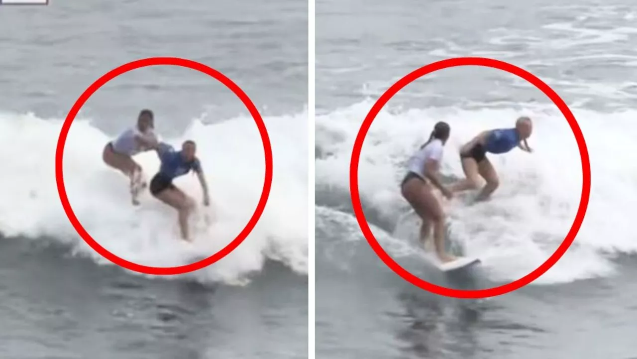 Aussie surfer attacked in disgraceful scenes at junior world champs