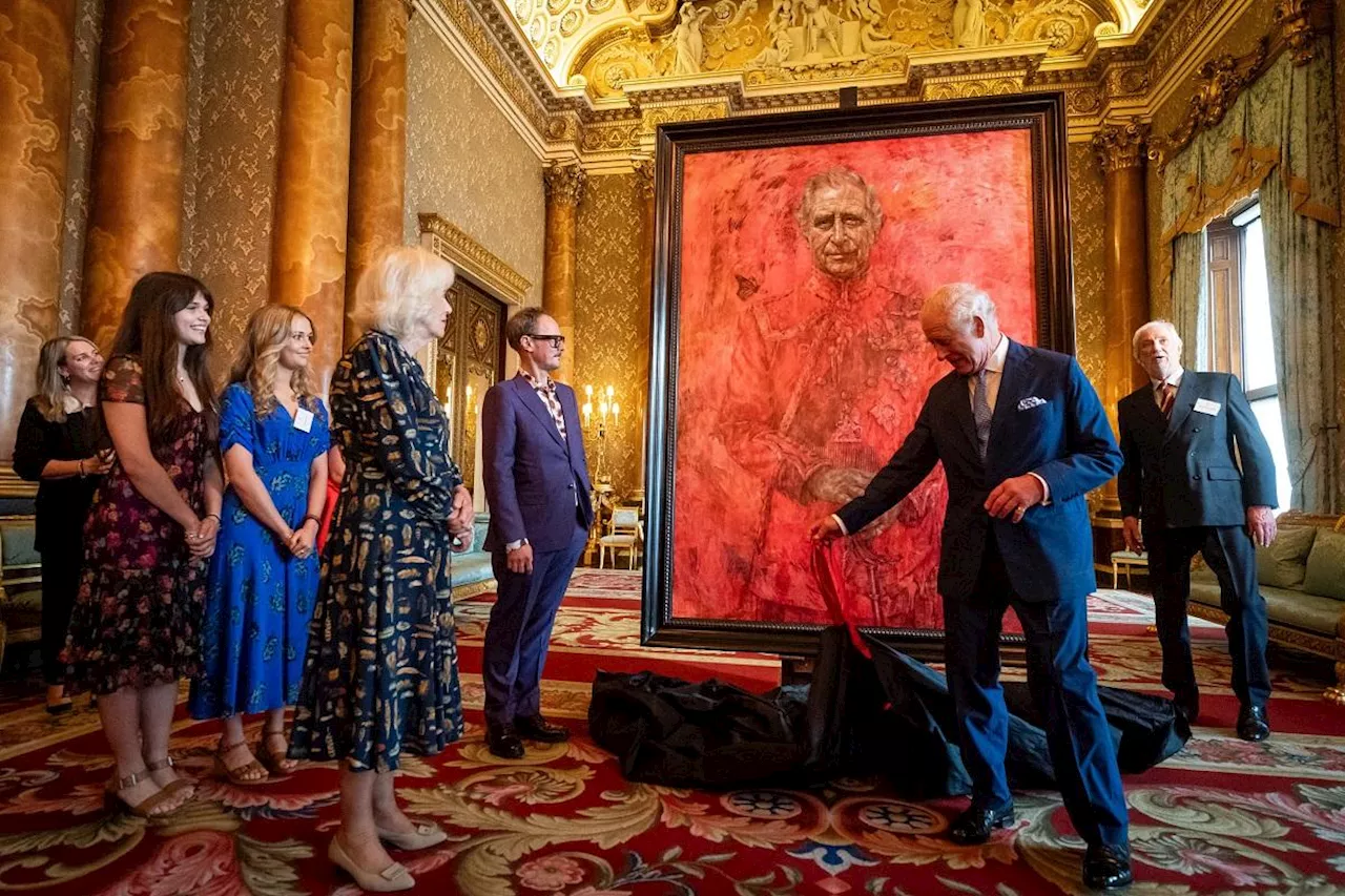 King Charles unveils his first portrait since coronation