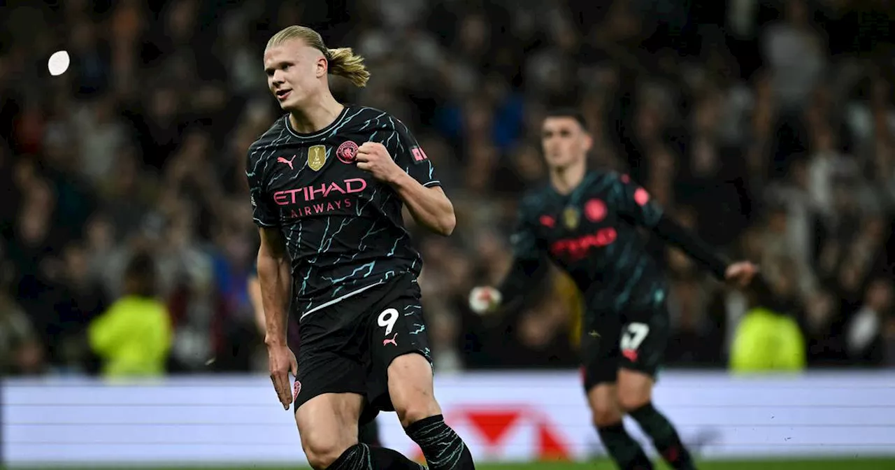 Erling Haaland scores twice as Manchester City edge towards Premier League title