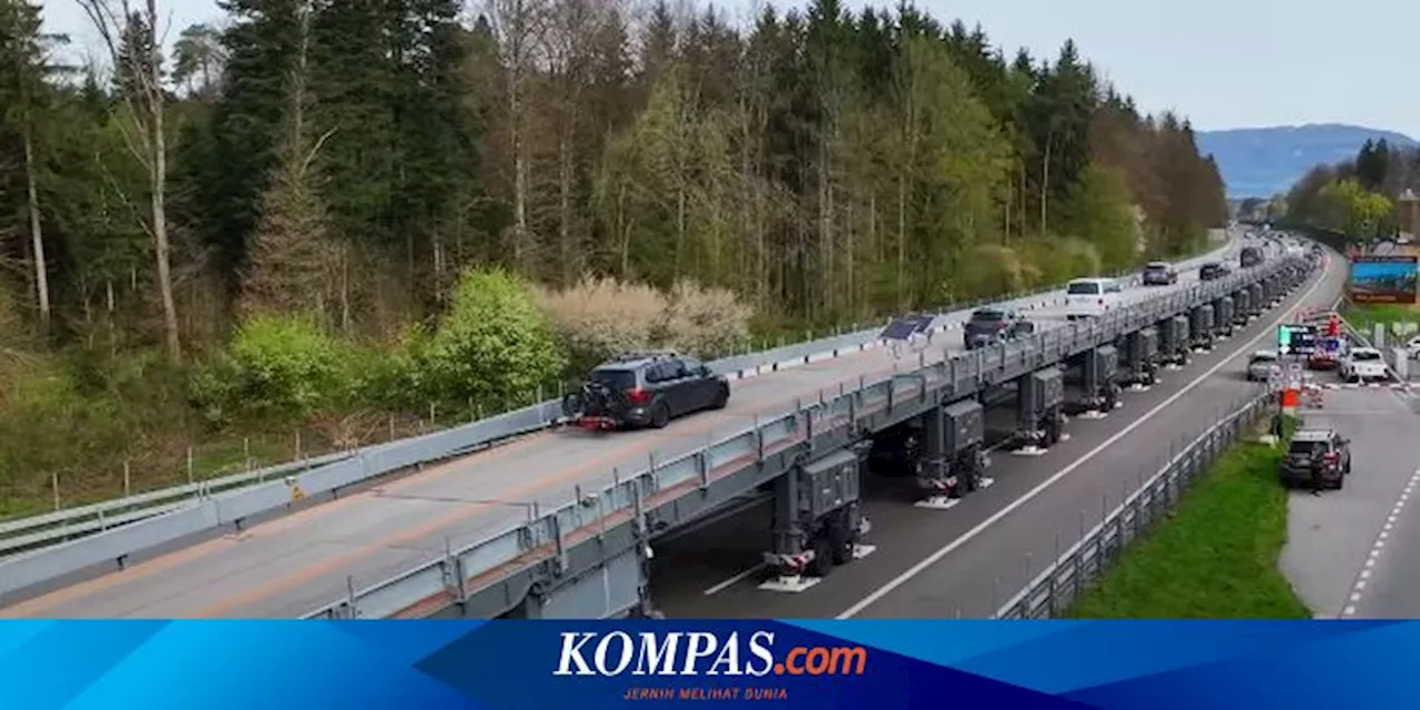 Jembatan 'Mobile' di Swiss, Inovasi Perbaikan Jalan Tanpa Menutup Jalur