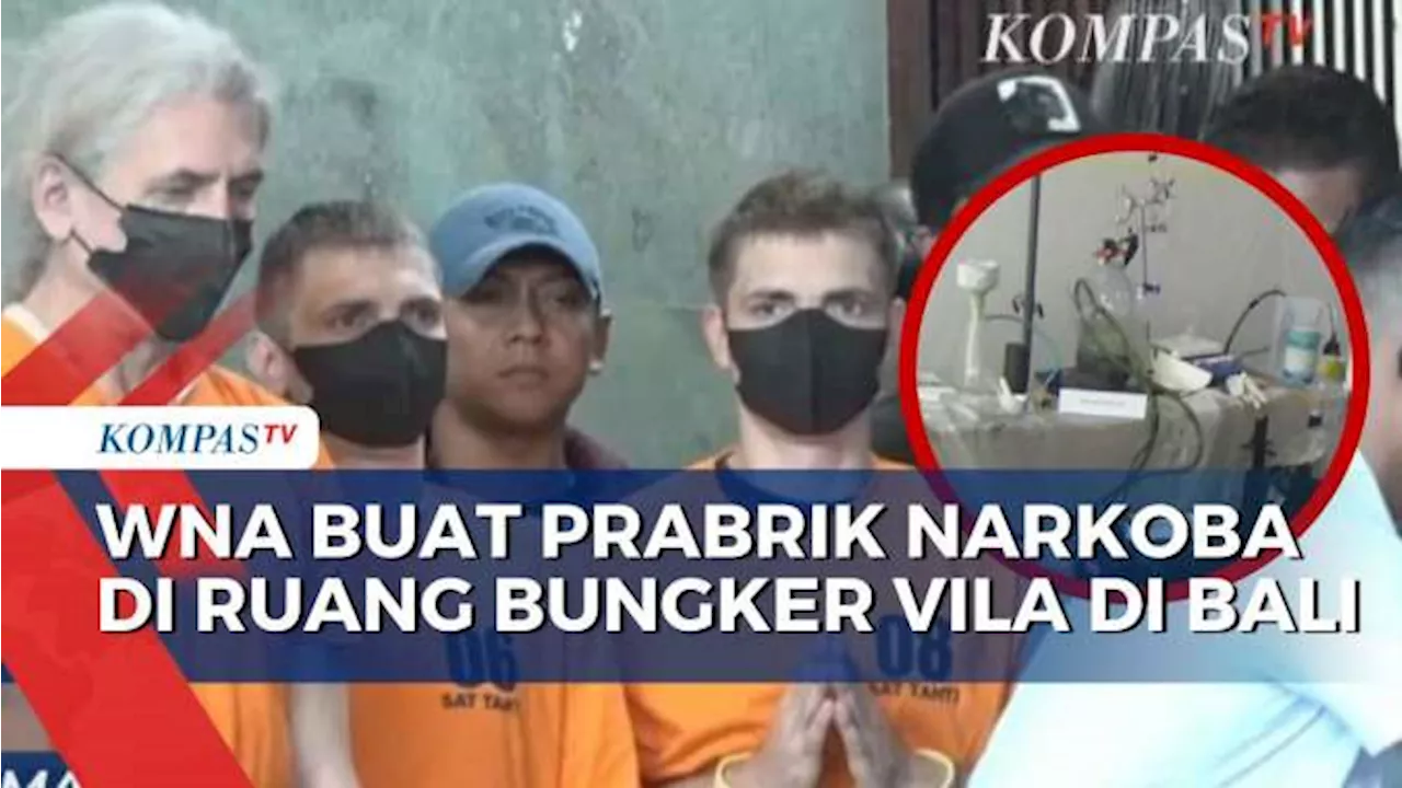 Polisi Bongkar Pabrik Narkoba Milik WNA di Bali, 3 Orang Masih DPO Berperan Pengendali