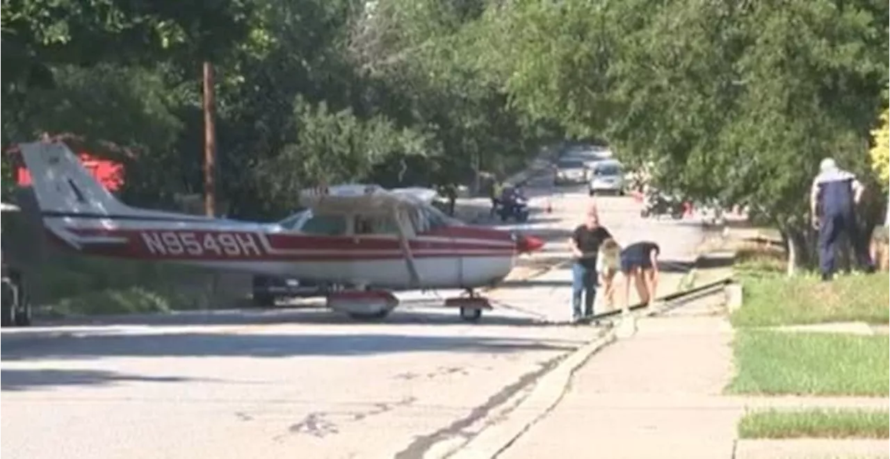 Plane ends up on North Side street after not stopping on runway, SAPD says