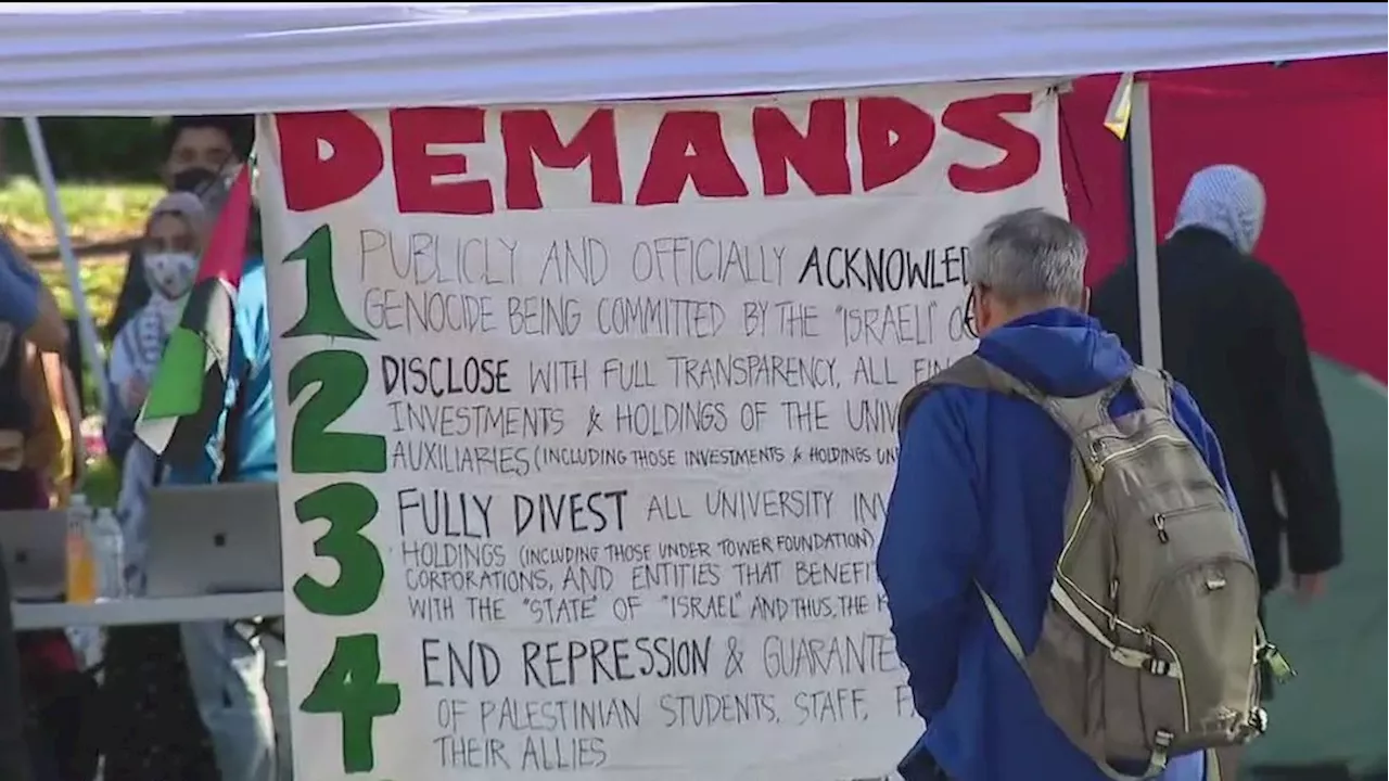 Pro-Palestinian protesters stage sit-in at San Jose State University