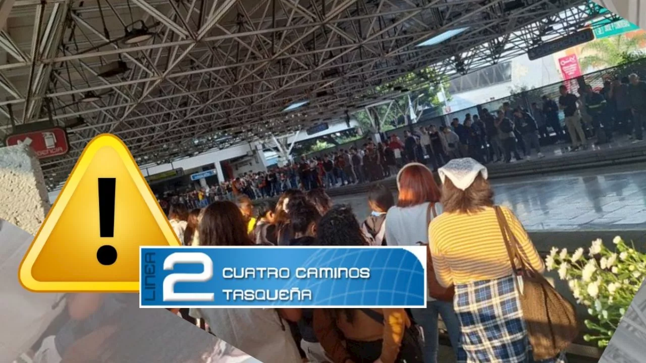 METRO CDMX: Línea 7 colapsa esta mañana tiempos de espera más de 20 minutos