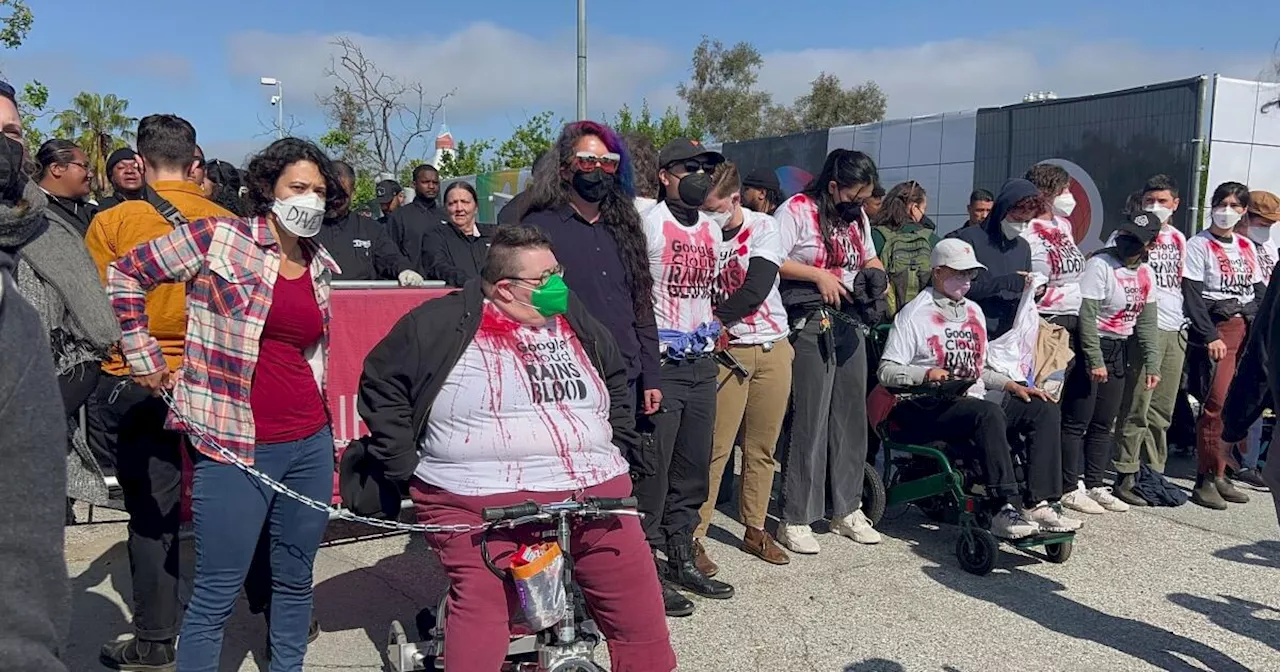 Pro-Palestinian activists protest at Google developer conference amid Israel-Hamas war