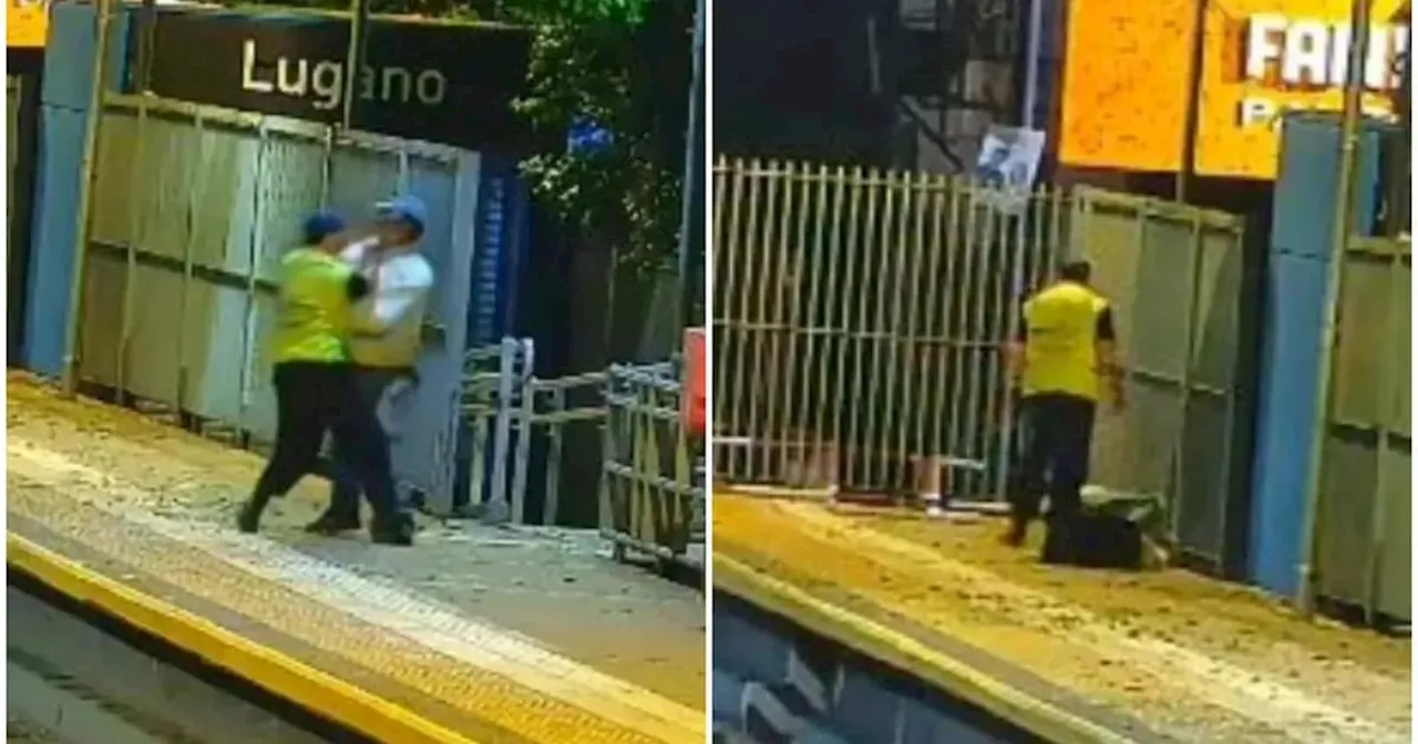 Un guardia de tren mató a un hombre de un golpe en Buenos Aires: continúa libre