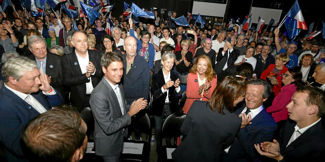 Européennes : Gabriel Attal mouille la chemise pour Valérie Hayer