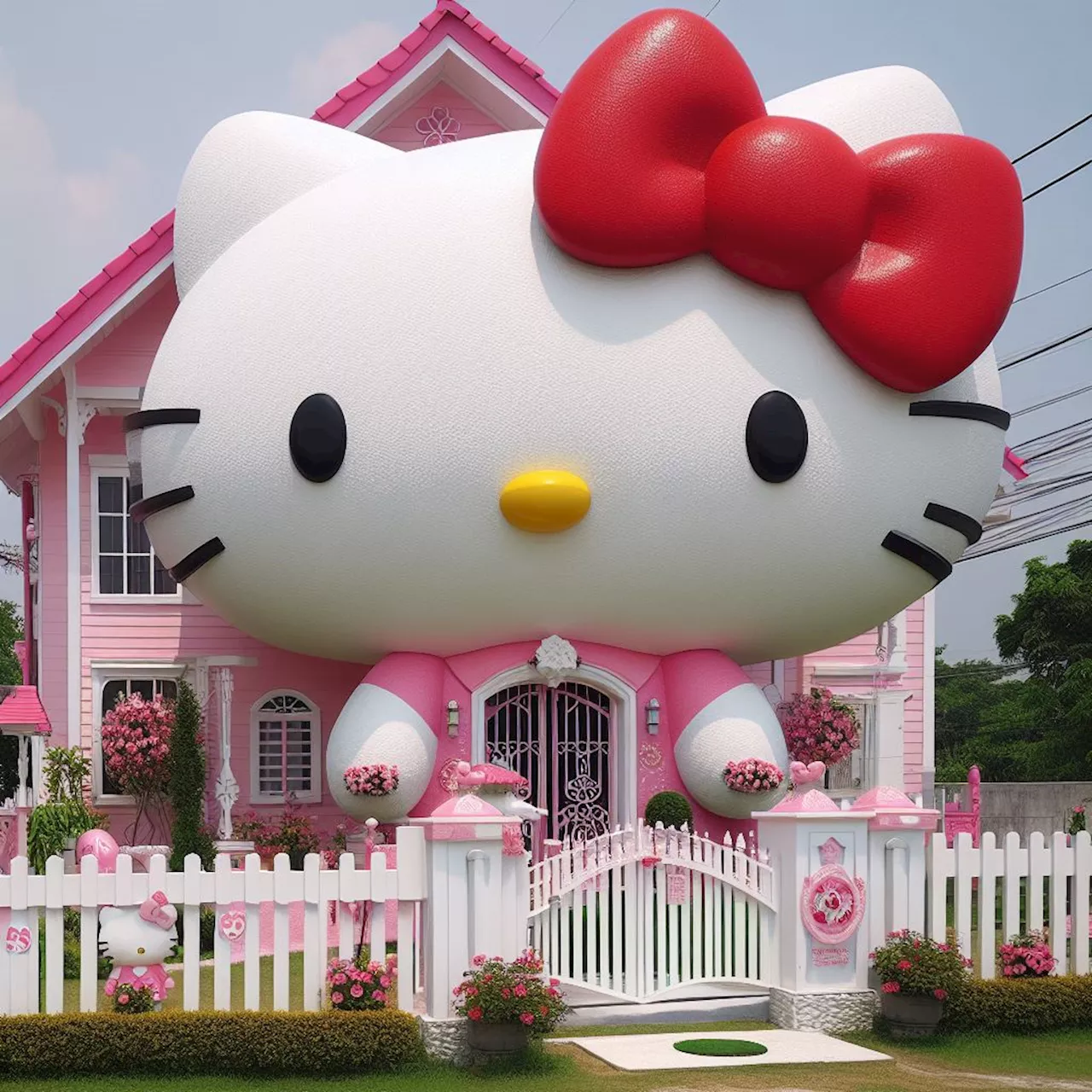 Así luce Hello Kitty Home, un negocio kawaii