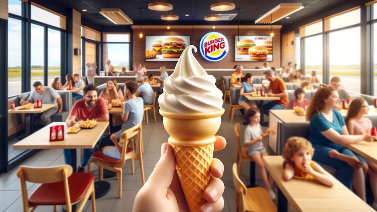 Esta es la promoción de los conos sencillos de Burger King