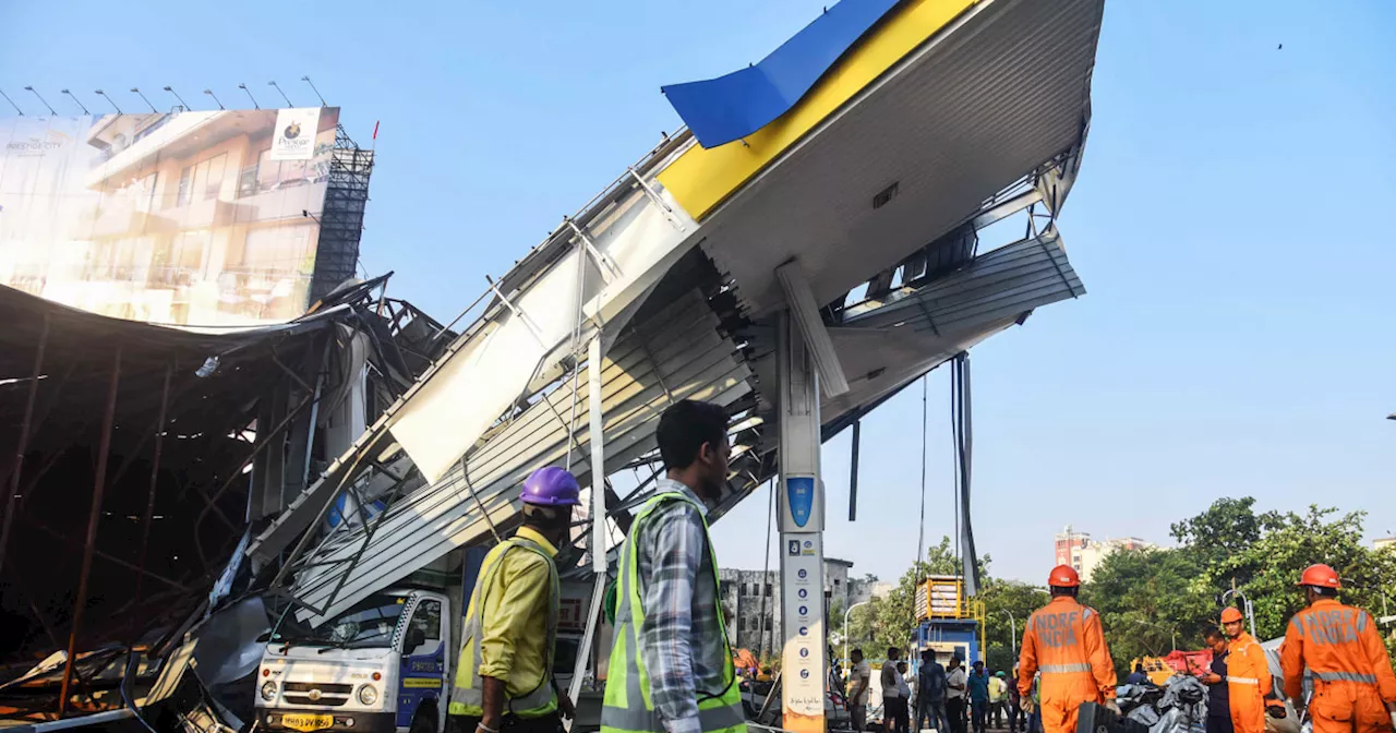 Giant billboard collapse kills at least 14 in Mumbai