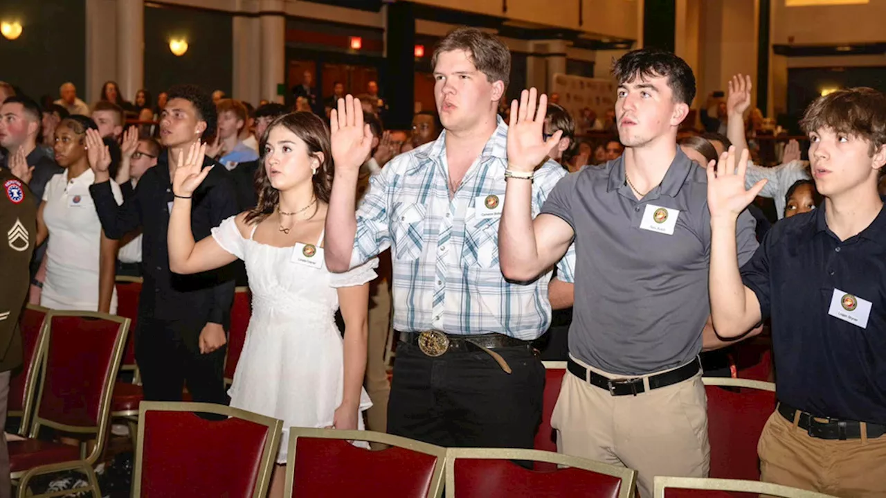 Honoring high school seniors enlisting in the military