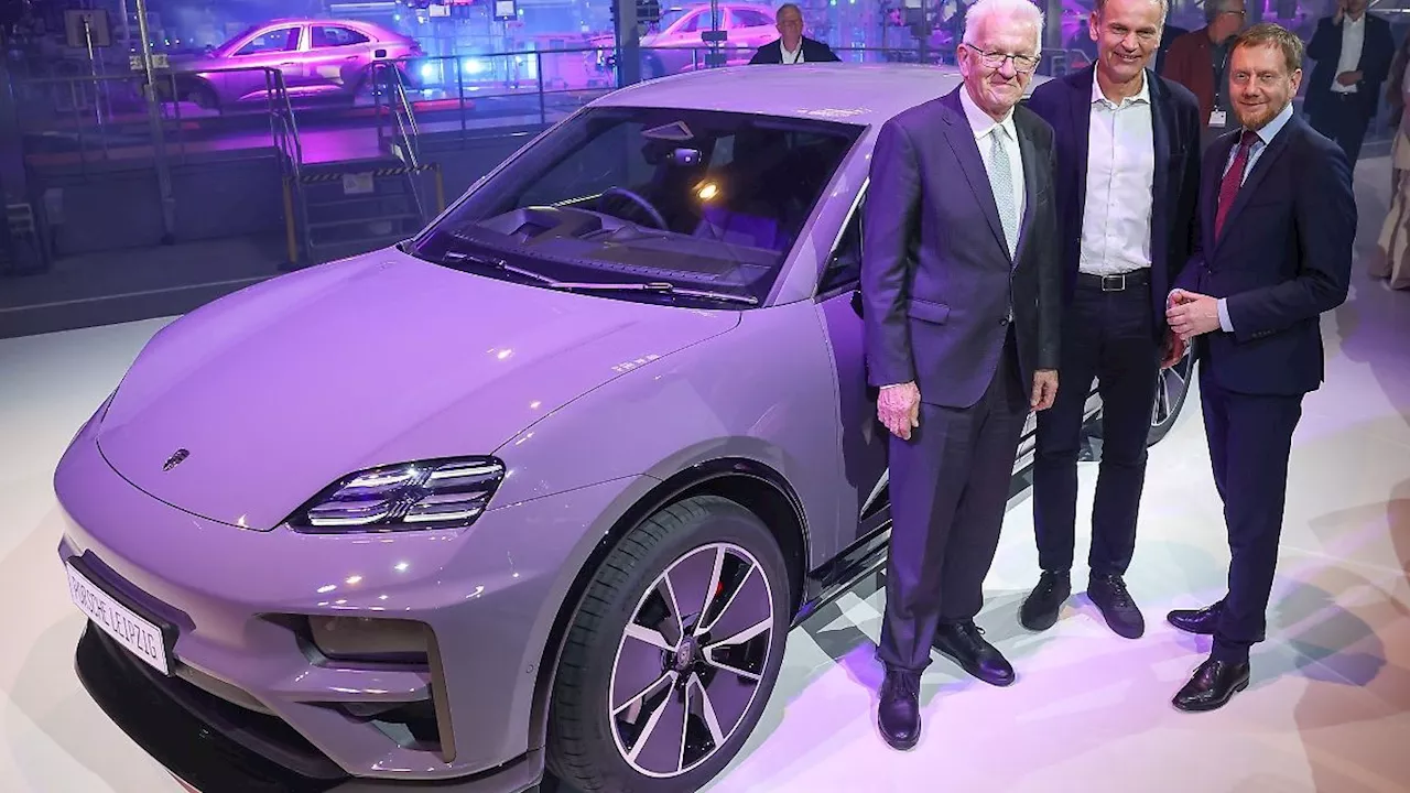 Sachsen: Porsche feiert Start der Elektromobilität im Leipziger Werk