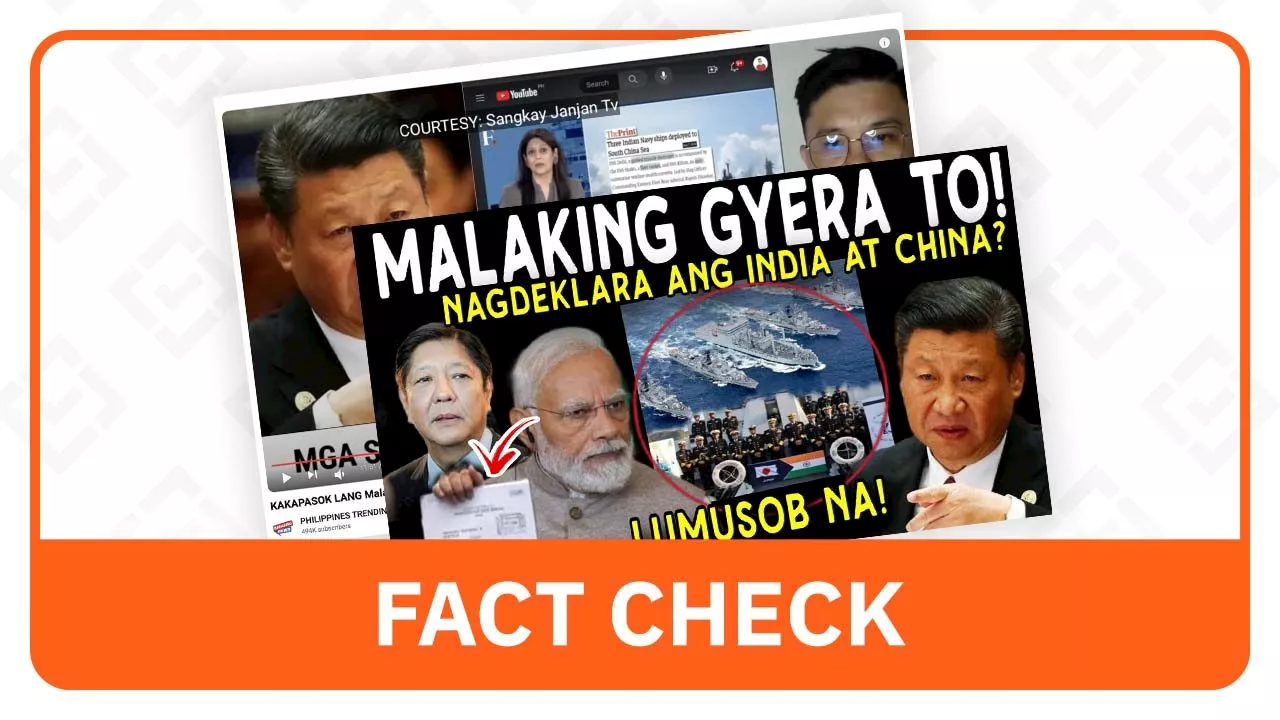 FACT CHECK: No Indian army deployment to West Philippine Sea