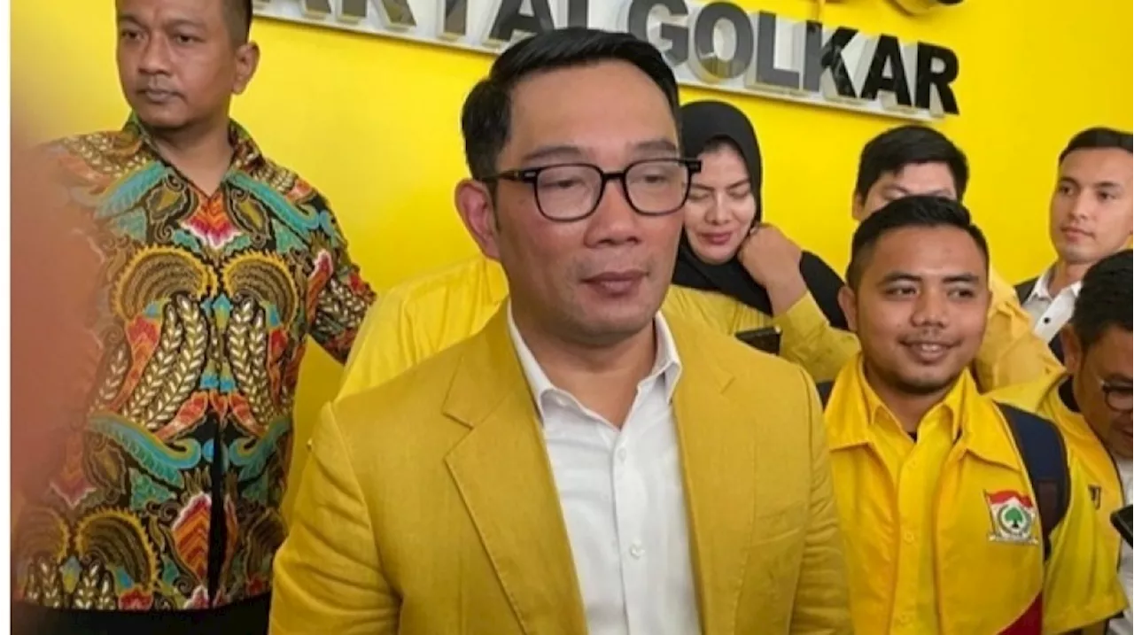 Bagian dari Strategi, Golkar Belum Mau Pastikan Ridwan Kamil Maju atau Tidak di Pilgub Jakarta 2024